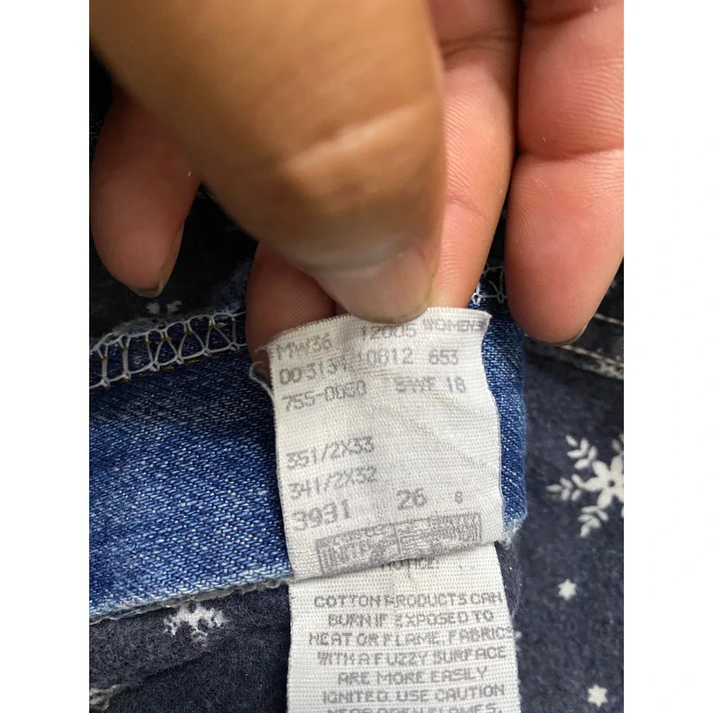 LL Bean Women Jeans Blue Denim Straight Leg Classic Fit Size 16 Medium Insulated